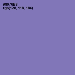 #8076B8 - Purple Mountain's Majesty Color Image