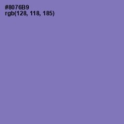 #8076B9 - Purple Mountain's Majesty Color Image