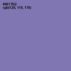 #8077B2 - Purple Mountain's Majesty Color Image