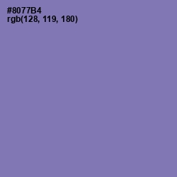 #8077B4 - Purple Mountain's Majesty Color Image