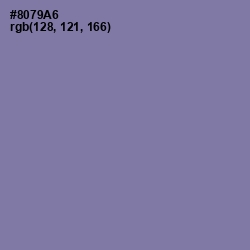 #8079A6 - Purple Mountain's Majesty Color Image