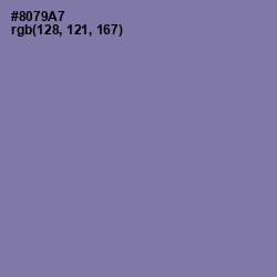 #8079A7 - Purple Mountain's Majesty Color Image