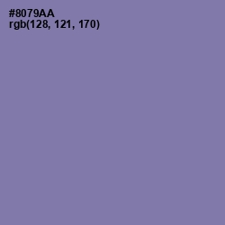 #8079AA - Purple Mountain's Majesty Color Image