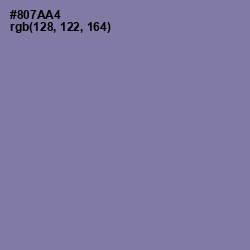 #807AA4 - Lavender Purple Color Image
