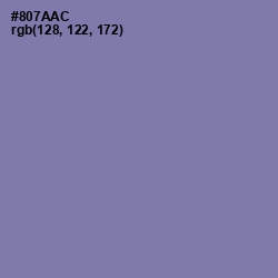 #807AAC - Lavender Purple Color Image