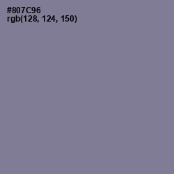 #807C96 - Mountbatten Pink Color Image