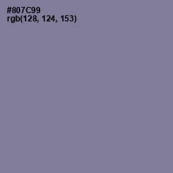 #807C99 - Trendy Pink Color Image