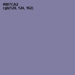 #807CA2 - Lavender Purple Color Image