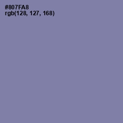 #807FA8 - Lavender Purple Color Image