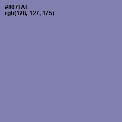 #807FAF - Lavender Purple Color Image