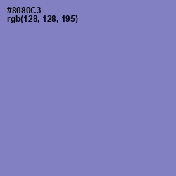#8080C3 - Chetwode Blue Color Image