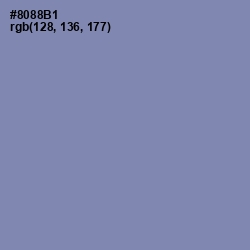 #8088B1 - Manatee Color Image