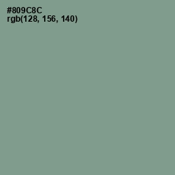 #809C8C - Spanish Green Color Image