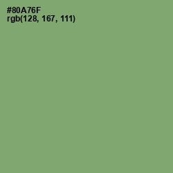 #80A76F - Olivine Color Image