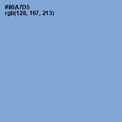 #80A7D5 - Polo Blue Color Image