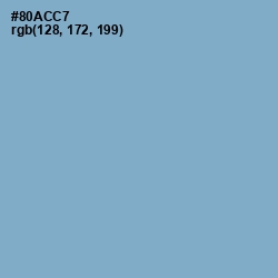 #80ACC7 - Polo Blue Color Image