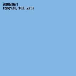 #80B6E1 - Jordy Blue Color Image