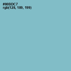 #80BDC7 - Glacier Color Image