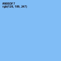 #80BDF7 - Jordy Blue Color Image