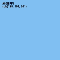 #80BFF1 - Jordy Blue Color Image