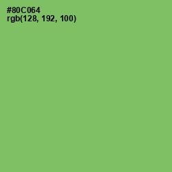 #80C064 - Celery Color Image