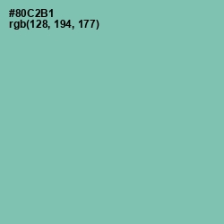 #80C2B1 - Vista Blue Color Image