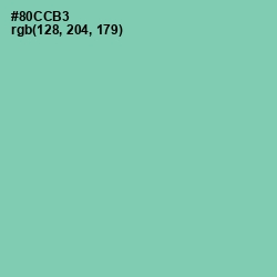 #80CCB3 - Vista Blue Color Image