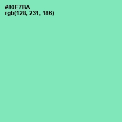 #80E7BA - Algae Green Color Image