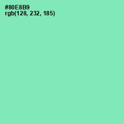 #80E8B9 - Algae Green Color Image