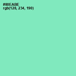 #80EABE - Algae Green Color Image
