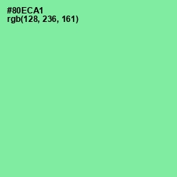 #80ECA1 - Mint Green Color Image