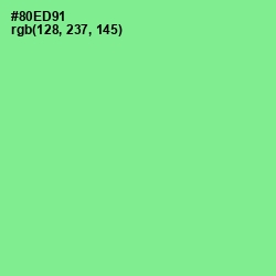 #80ED91 - Mint Green Color Image