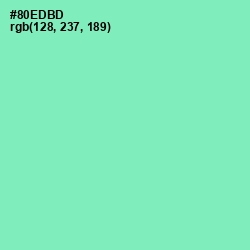 #80EDBD - Algae Green Color Image