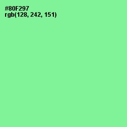 #80F297 - Mint Green Color Image