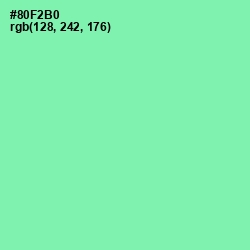 #80F2B0 - Algae Green Color Image