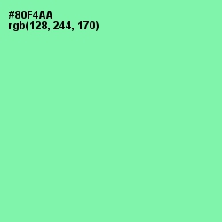 #80F4AA - Algae Green Color Image