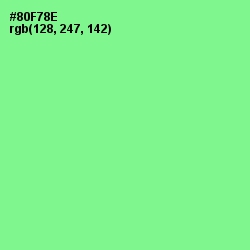 #80F78E - Mint Green Color Image