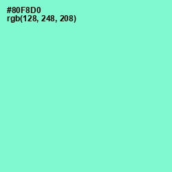 #80F8D0 - Riptide Color Image