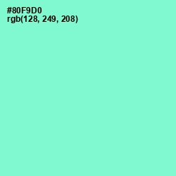 #80F9D0 - Riptide Color Image