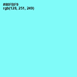 #80FBF9 - Anakiwa Color Image