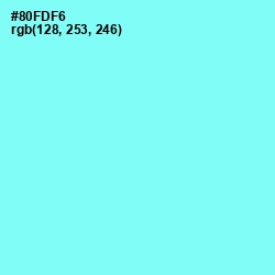 #80FDF6 - Anakiwa Color Image