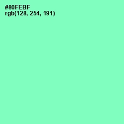 #80FEBF - Algae Green Color Image