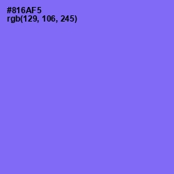 #816AF5 - Medium Purple Color Image