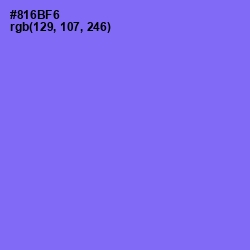 #816BF6 - Medium Purple Color Image