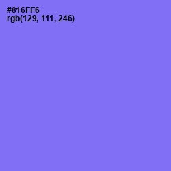 #816FF6 - Medium Purple Color Image