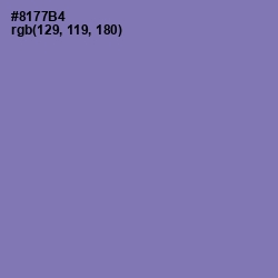 #8177B4 - Purple Mountain's Majesty Color Image