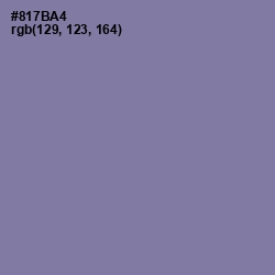 #817BA4 - Lavender Purple Color Image