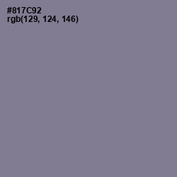 #817C92 - Mountbatten Pink Color Image