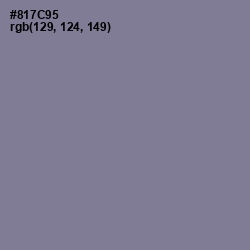 #817C95 - Mountbatten Pink Color Image