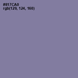 #817CA0 - Lavender Purple Color Image